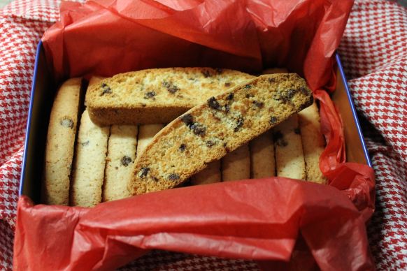 Banana Chocolate Chip Biscotti - DS