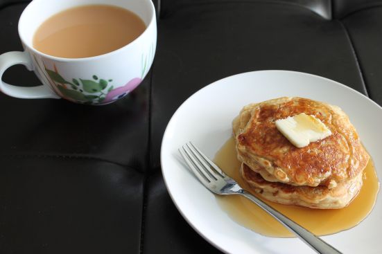 Peanut Butter Bacon Pancakes