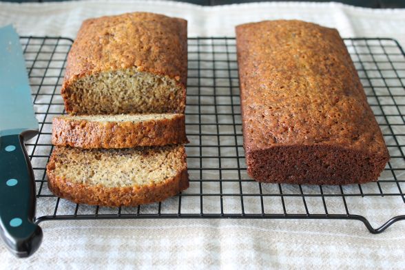 Honey Banana Poppy Seed Bread