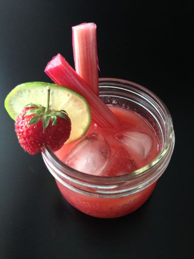 Strawberry Rhubarb Jam Margarita