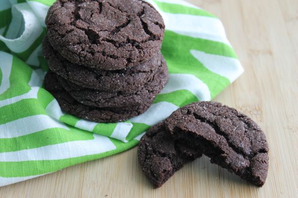 Chewy Chocolate Mint Cookies