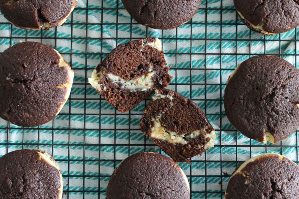 Chocolate Cheesecake Muffins