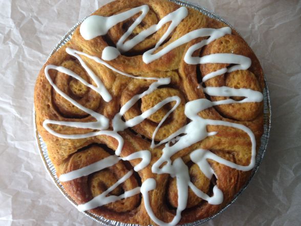 Baked Pumpkin Cinnamon Rolls