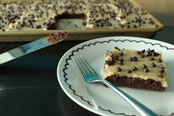 Texas Sheet Cake Slice