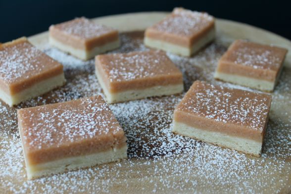 Rhubarb Lemon Squares