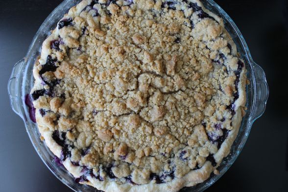 Blueberry Custard Pie