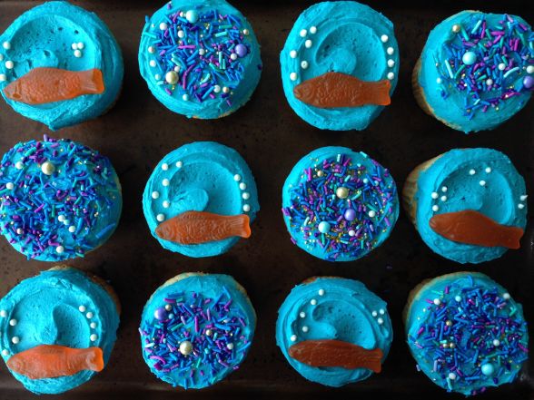 Fishie Cupcakes