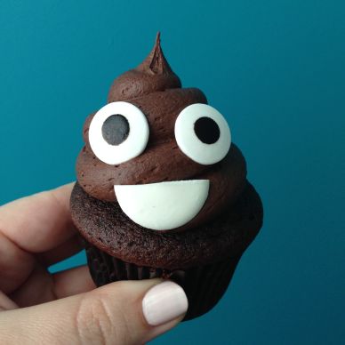 Poop Emoji Cupcake