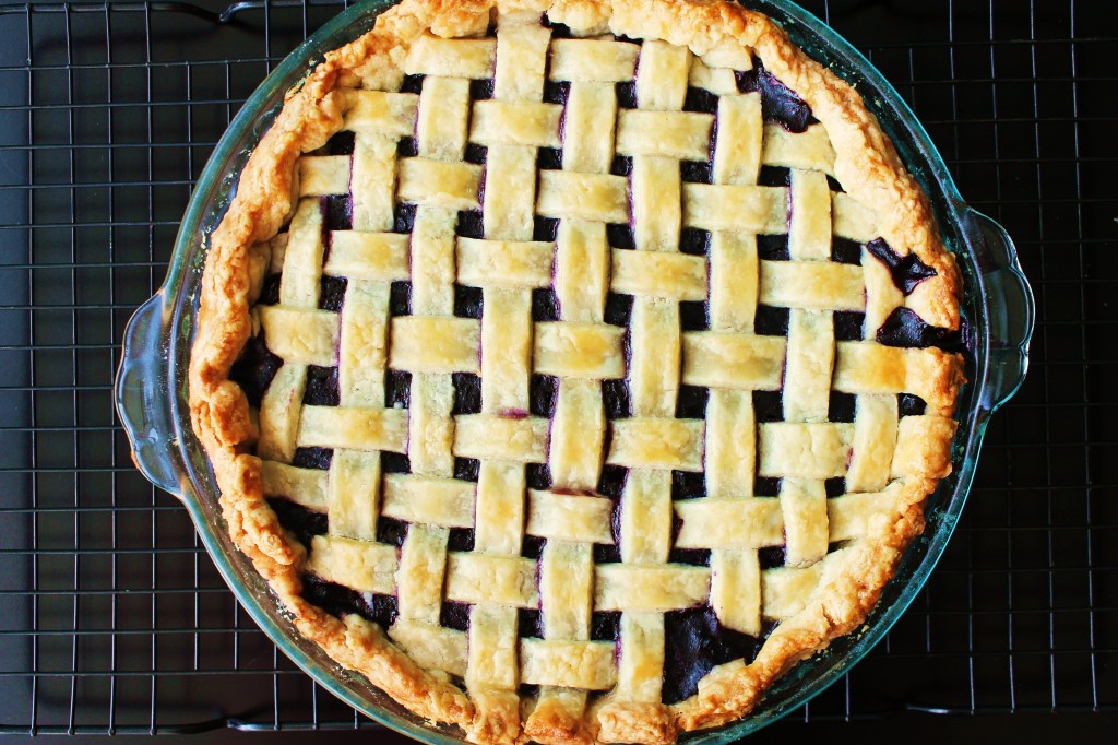 Blueberry Lattice Top Pie