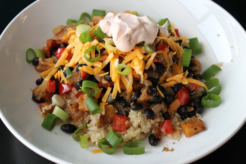 Butternut Squash & Black Bean Burrito Bowl