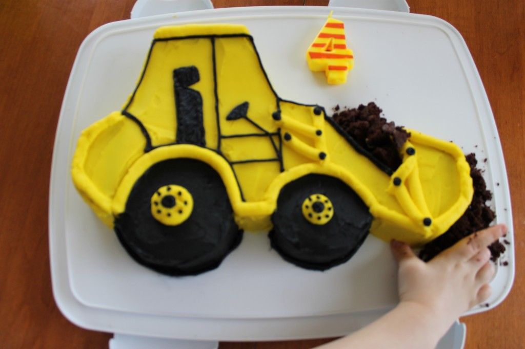 Front-End Loader Birthday Cake