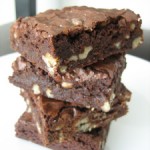 Cocoa Brownies with Browned Butter and Walnuts
