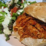 Slowcooker Shredded Buffalo Chicken