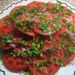 Tomato Salad with Cilantro Vinaigrette