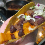 Black Bean & Sweet Potato Tacos (Halloween Tacos!)