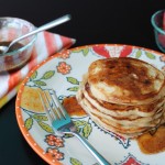 Mexican Pancakes with Brown Butter Cinnamon Maple Syrup