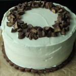 Peanut Butter Cake with Chocolate Peanut Butter Filling & Cream Cheese Frosting