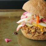Pulled Chicken Sandwiches with Brown Sugar Bourbon Barbecue Sauce {Gastropost Mission #72}