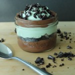 Dark Chocolate Pudding with White Chocolate Mint Whipped Cream {Gastropost Mission #91}