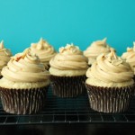 Banana Cupcakes with Peanut Butter Frosting + FBC Potluck