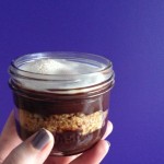 Baked Sunday Mornings: S’mores Style Chocolate Bourbon Pudding with Bourbon Marshmallow Topping