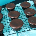 Baked Sunday Mornings: Red Wine Chocolate Cupcakes with Chocolate Glaze