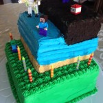 Minecraft Birthday Cake 2.0 {Checkerboard Cake}