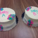 Twins Gender Reveal Cakes