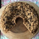 Banana Chocolate Chip Coffee Cake with Cream Cheese Filling